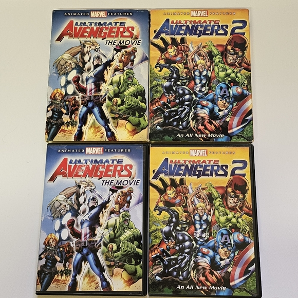Ultimate Avengers The Movie 1 & 2, Marvel Animation DVD Video With Slipcover - Picture 3 of 4